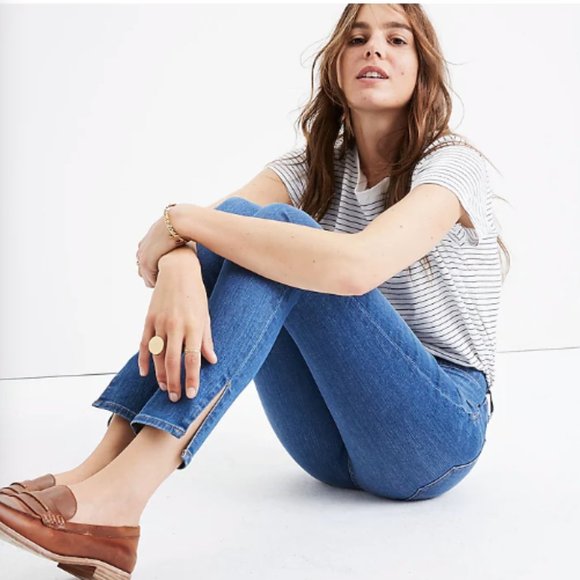 Like New! Madewell 9" High-Rise Skinny Jeans in Bonita Wash: Side-Slit Edition - Picture 6 of 9